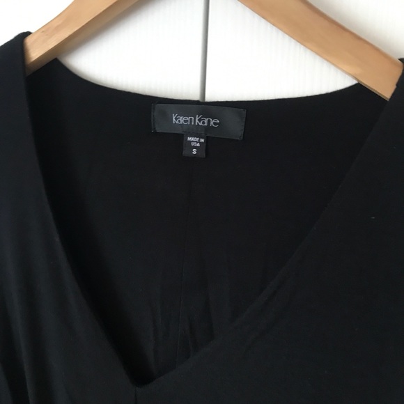 Karen Kane black stretch long sleeve dress - Picture 3 of 5
